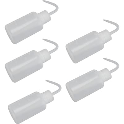 5 STUKS Veiligheid Wasflessen Plastic Knijpfles Multifunctionele Lege Fles voor Reinigen Water geven white