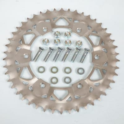 Couronne de transmission Sunstar pour Moto Suzuki 125 Rm E Valenti Racing Italie 2004 à 2006 46 dents / ARG Neuf