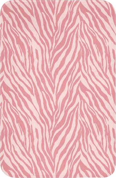WC mat 40x60 cm - Antislip - Zebra - Print - Roze - Toiletmat - Vloermat - Douchemat - Toilet tapijt - Toiletmatten