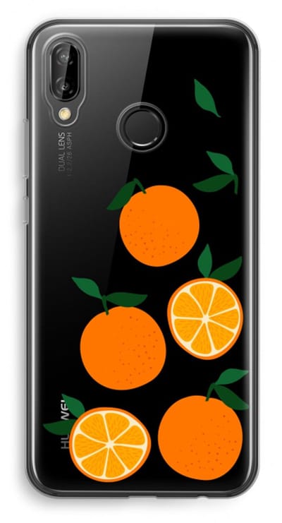 Case Company® - Hoesje geschikt voor Huawei P20 Lite hoesje - Will you be my clementine - Soft Cover Telefoonhoesje - Bescherming aan alle Kanten en Schermrand