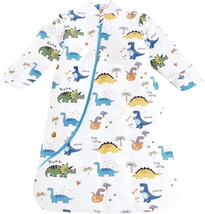 Winter Babyslaapzak met Afneembare Mouwen voor Peuters - Dinosaurus-Thema, TOG 3.5, Geschikt voor 6 maanden tot 6 jaar