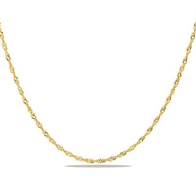 Juwelier Zwartevalk - 14 karaat gouden singapore schakel ketting sing-1.5/40cm