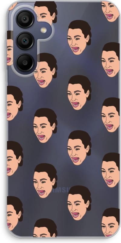 Case Company® - Hoesje geschikt voor Samsung Galaxy A15 hoesje - Ugly Cry Call - Soft Cover Telefoonhoesje - Bescherming aan alle Kanten en Schermrand