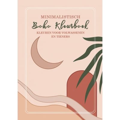 Kleuren Voor Volwassenen En Tieners - Minimalistisch Boho Kleurboek - Kleurboeken Voor Volwassenen