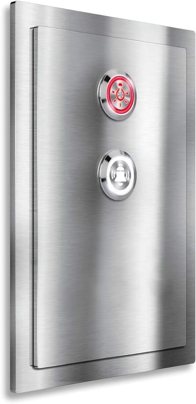 RVS Deurbel met LED Drukknop - Waterdichte, Massieve Deurknop