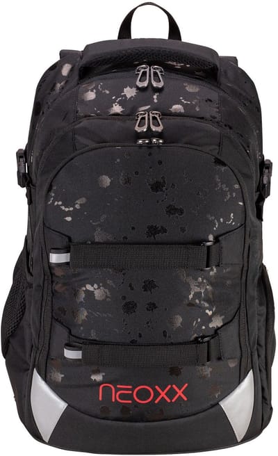 neoxx Schoolrugzak met laptopvak Active Pro School Backpack Splash In Black Zwart