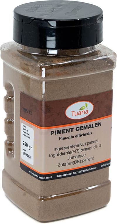 Tuana Kruiden - Piment Poeder - Strooibus 140 Gram - Tuanashop - MP-P-0026