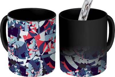 Magische Mok - Foto op Warmte Mokken - Koffiemok - Patroon - Abstract - Versiering - Magic Mok - Beker - 350 ML - Theemok