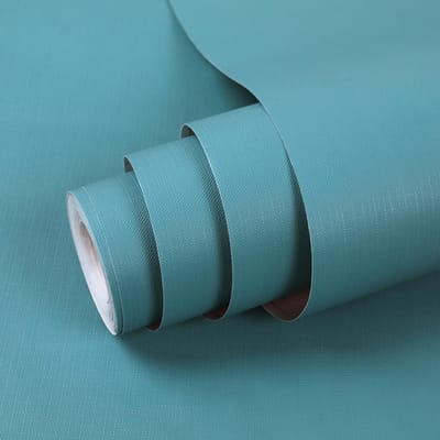 Dailygoods- Behang Zelfklevend - Blauw Meubelsticker - 40 cm x 300 cm - Dikke PVC-folie - Waterdicht - Eenvoudig te Reinigen - Muursticker