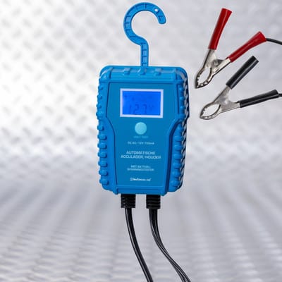 Datona® Automatische acculader & druppellader (6-12V / 750 mA) - Blauw