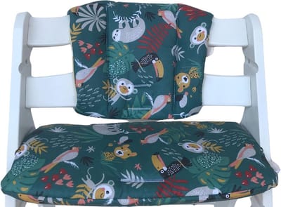 Antislip zitkussen voor kinderstoelen - gemakkelijk schoon te maken en machinewasbaar - jungle design