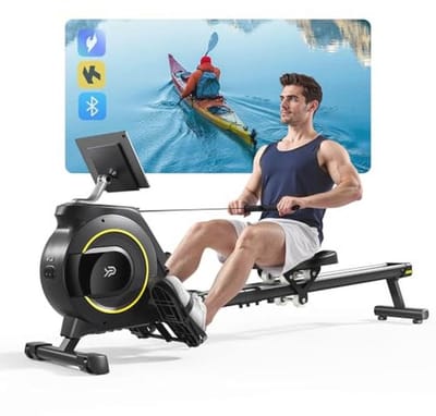 Opvouwbaar Roeitoestel met Magnetische Weerstand en LCD-Scherm - Tot 160KG