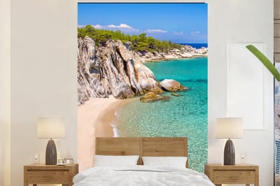 Behang - Fotobehang Zee - Strand - Zomer - Breedte 145 cm x hoogte 220 cm