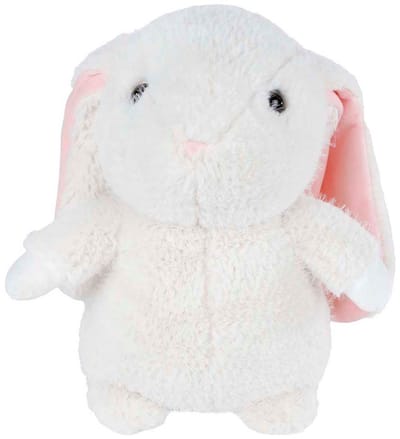 Knuffel pluche langoor konijn wit 30cm - zacht speelgoed konijn.