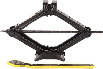 Schaarkrik - Autokrik Hefkrik - Voertuigen Hefen - Zware Stalen Constructie - 2 Ton - Zwart