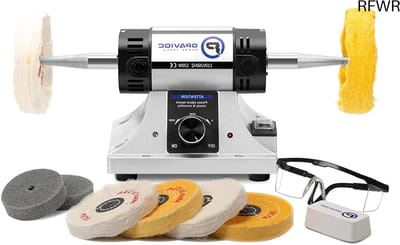 RFWR® Polijstmachine voor sieraden en meer - Lichtgewicht, instelbare snelheid en accessoires inbegrepen