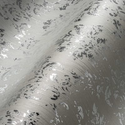 Barok behang Profhome 306622-GU textiel behang gestructureerd in barok stijl glanzend grijs zilver 5,33 m2