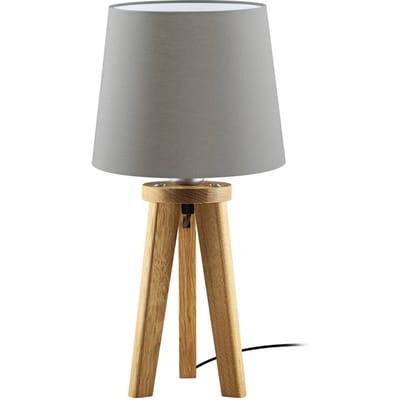 HerzBlut Elli tafellamp, asteiken geolied/taupe