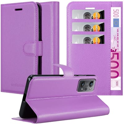 Cadorabo Hoesje geschikt voor Realme GT 2 / GT Neo 2 in MANGAAN PAARS - Beschermhoes met magnetische sluiting, standfunctie en kaartvakje Book Case Cover Etui