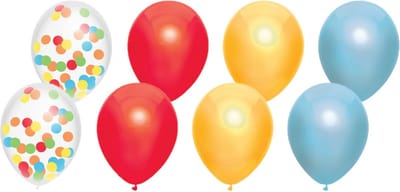 Haza Ballonnen - multi kleuren mix verjaardag/thema feest - 12x stuks