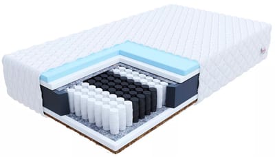 FDM® LAVAL Matras 80x200 cm - Hoogte 20 cm H3 en H4 - Pocketvering Matrassen - Dubbelzijdig - 7 zones - Antiallergisch