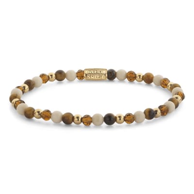 Rebel & Rose Autumn Love Armband RR-40170-G – Bruin Edelsteen