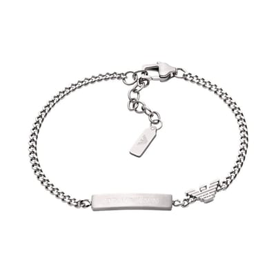 Emporio Armani EGS3310040 Heren Armband (sieraad) 18.50 cm - Zilverkleurig