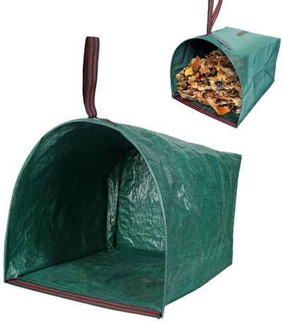 Dailygoods- Tuinafvalzak 150 Liter - Opvouwbaar - Robuust - Stabiel - Polypropyleen - Handvatten voor eenvoudig gebruik - Afvalzak