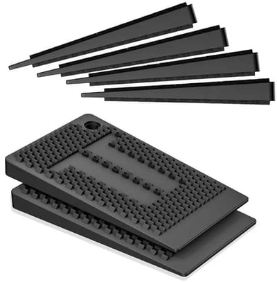 WiseGoods Premium Anti Vibratie Meubelwiggen Set - 35 Stuks Zwart - Pads - Voor Wasmachine / Koelkast / Tafel / Stoelen / Kast