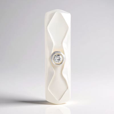 Cavill - Zilveren hanger - 925 Sterling zilver - I1 (G) diamant 0,025 ct - Ronde briljant geslepen diamant - Minimalistisch, modern elegant