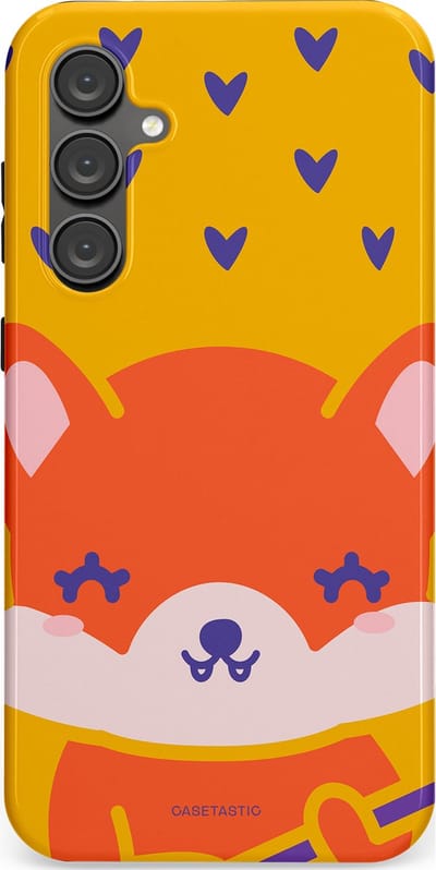 Casetastic Hoesje Geschikt voor Samsung S23 FE - Stijlvolle Beschermende Duo-layer Case - Vossen beat