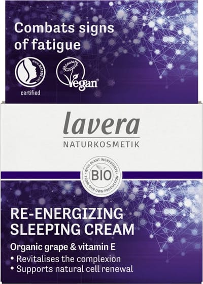 Lavera Re-Energizing sleeping cream nachtcreme bio 50 Milliliter