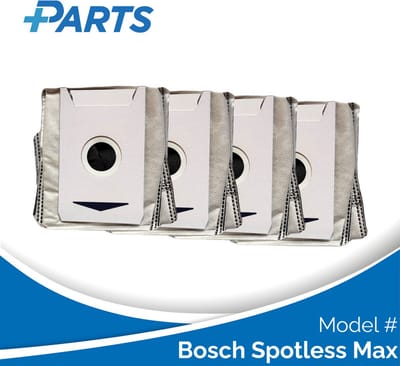Bosch Spotless Max Stofzakken (4 Stuks, Plus.Parts® alternatief voor BHZRDBAB)