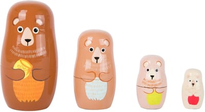 Small Foot - Houten Matroesjka Poppen Beren Familie