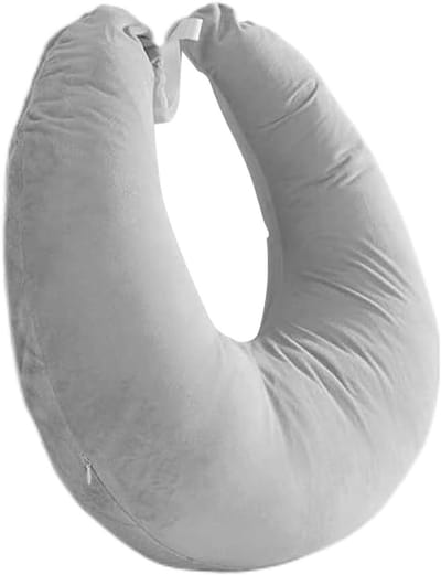 Armrest Cushion, Armrest Support Pad, U Shaped Ergonomic Back Cushion for Working, Sofa, TV, Reading, Sofa, Bed, Kids, Hooks
