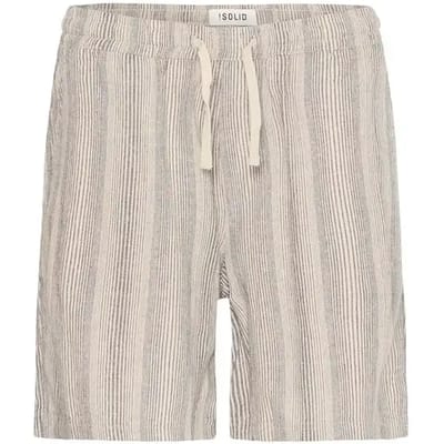 Gestreepte elastische korte broek Solid Liam