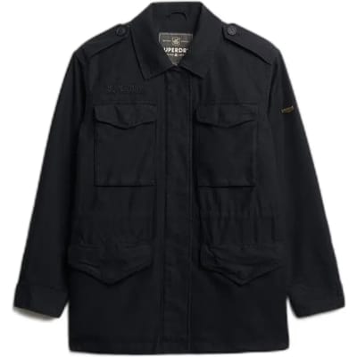 Superdry Embellished Jas Zwart 2XS Vrouw