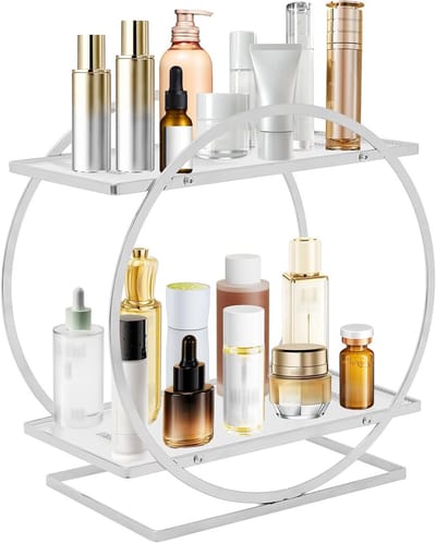 Cosmetica Organizer voor Badkamer, 28 x 15.5 x 28.5 cm, Perfect voor Parfums, Lotions en Sieraden