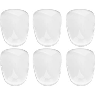50 stuks Nagelkleur Bord Tips Ronde Kop Waterdruppel DIY Transparant Glas Nagelkunst Display voor Nagel Schoonheid white