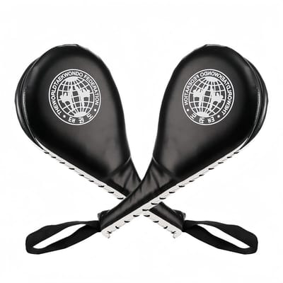 Dailygoods- Kickpads dubbele slagpad - Taekwondo trainingsapparaat - Slaghandschoenen honkbal - Slijtvast leer - Versterkte vulling - Verbeter snelheid en kracht