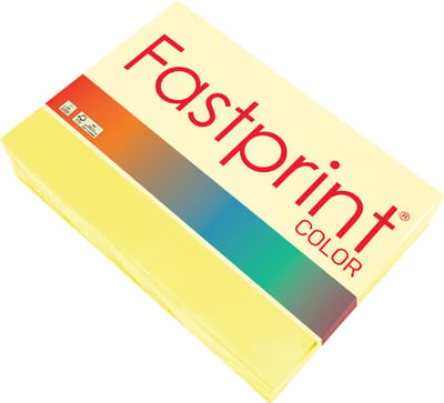Kopieerpapier Fastprint A3 80gr zwavelgeel 500vel - 5 stuks