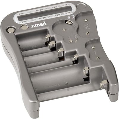 Batterijtester - Accu meter - Batterijen Testen - LCD Weergave - 12 Types - Zilver