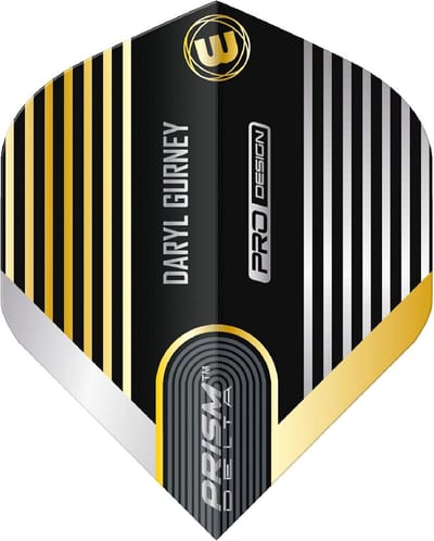 Dart Kwaliteit Vluchten Zwart & Goud Set van 3 - 100 Micron Laminatie