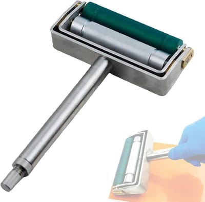 Handmatige Inkt Proofer - Flexografische Proefpers Kleurtester - Kleur Aanpassing - Realistische Afdruk Simulatie - 70mm Afdrukbreedte - Zilver