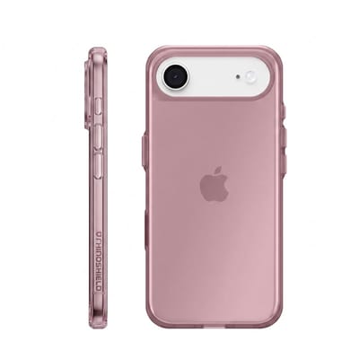Rhinoshield, Hoesje Geschikt voor iPhone Air TPU Transparant Qi Compatible, Roze