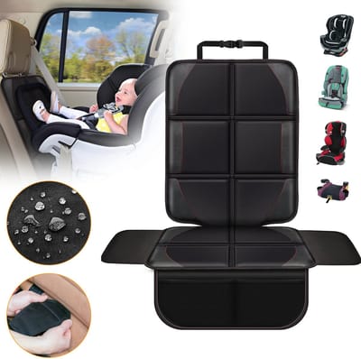 Autostoelbeschermer - Auto-Beschermer Voor Kinderzitjes - Met Antislip Onderkant En Meshvakken - Universeel Geschikt Voor SUV's/Sedans/Vrachtwagens