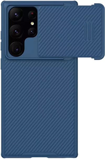 Nillkin CamShield S Hoesje met Slider Blauw Geschikt voor Samsung Galaxy S23 Ultra