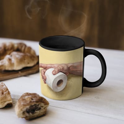 Magische Mok - Foto op Warmte Mokken - Koffiemok - Klassiek - Kunst - Humor - Magic Mok - Beker - 350 ML - Theemok