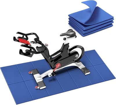 SnelShoppen - Heavy Duty Vloerbeschermingsmat - Geluidsisolerend, Waterdicht, Makkelijk Schoon te Maken - 6 mm PVC Mat voor Fitnessapparatuur - 173 x
