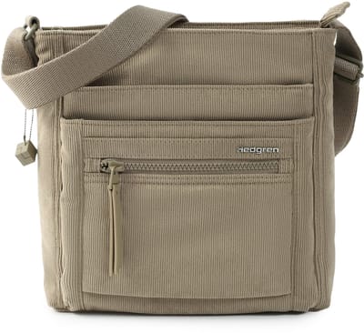 Hedgren ORVA Crossbodytas met RFID-bescherming – Waterafstotend – Lichtgewicht – Ribfluweel String Beige